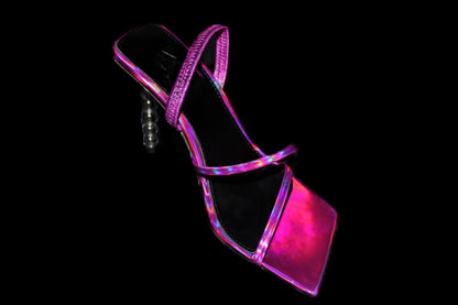 Sphaera sandal - holographic pink